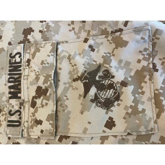 USMC Marine Corps Combat Digital Camo Desert Uniform Shirt Men Small- Long Top - Picture 9 of 14
